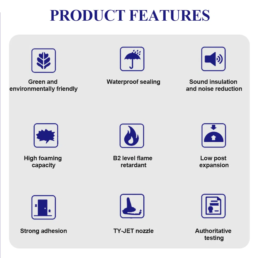 Hot Selling Factory Price Innovative Best Fireproof Insulation Spray PU Foam