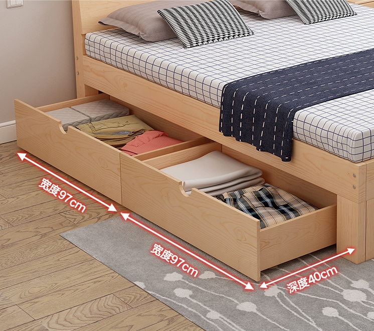 Кровать массив сосны минимализм односпальная двуспальная