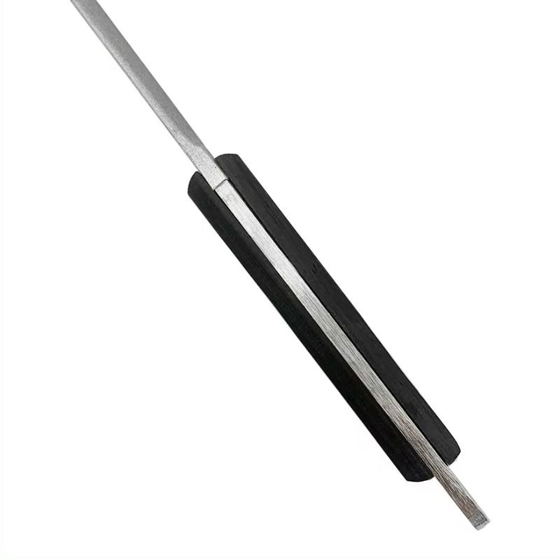 Двусторонняя точилка для ножей с деревянной ручкой