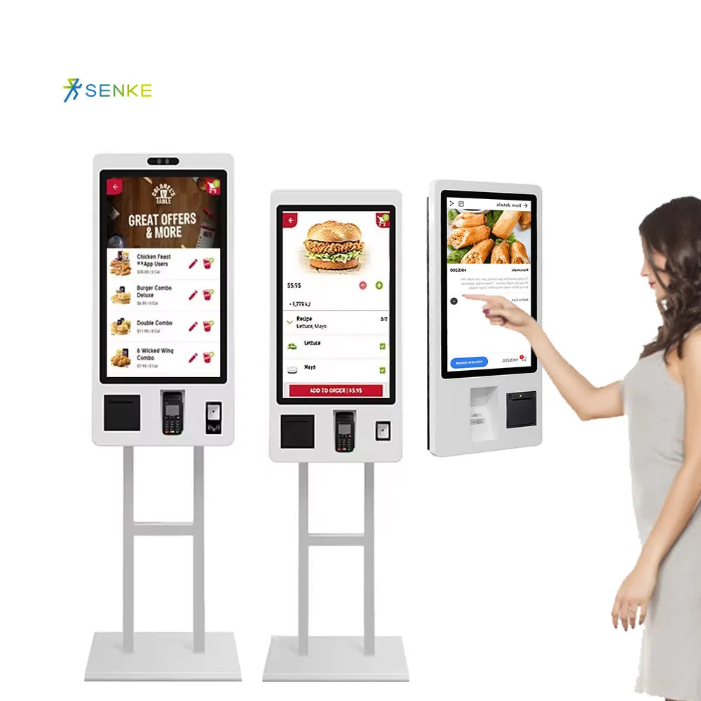 Automated Ordering System Advanced Self Ordering Kiosk for Quick Restaurant Transactions