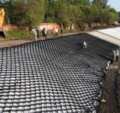 Geocells Plastic Paver Grid for Soil Stabilization Protection of Tree Roots Retaining Wall, Dam, Railway, Highway