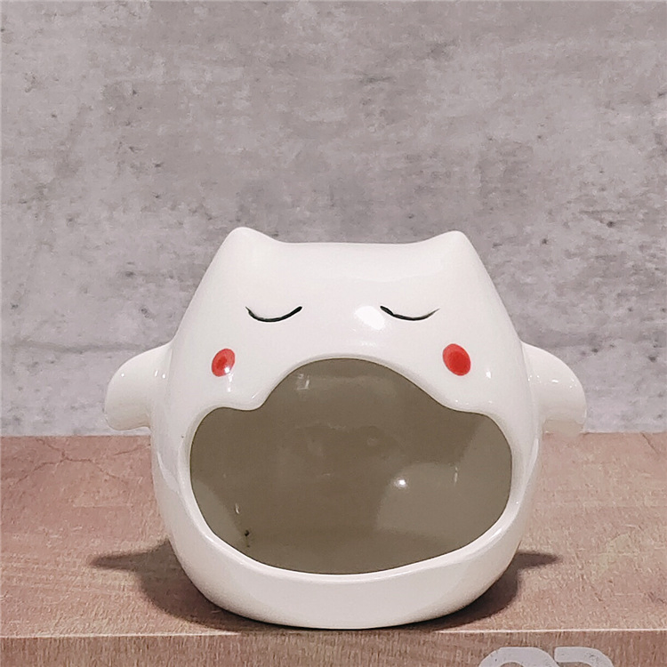Cute Ghost 10*11*6.5cm Ashtray Ceramic Premium DAB Tool Feeling Creative Niche Gifts Smoking Accessories