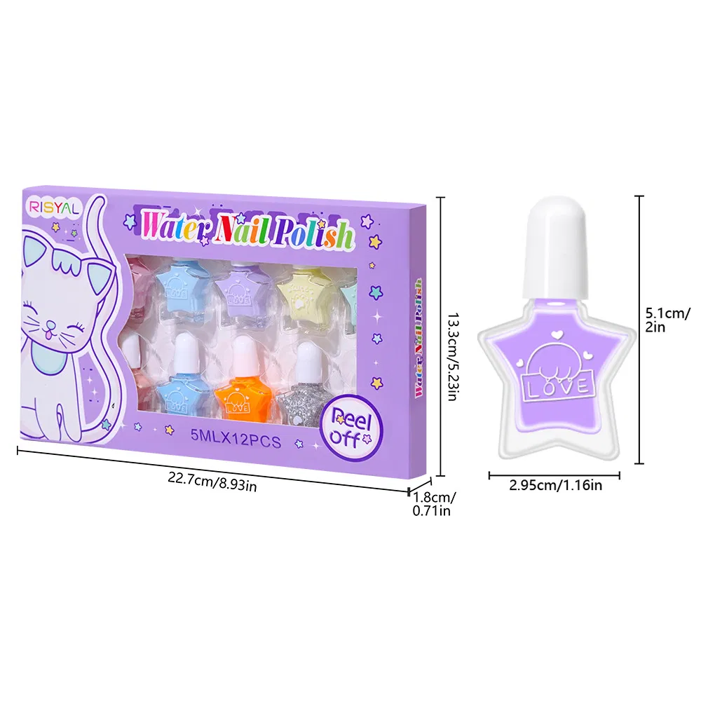 Iridescent Pearlescent Gel Polish 12 Shimmery Colors Elegant Finish for Nail Salon