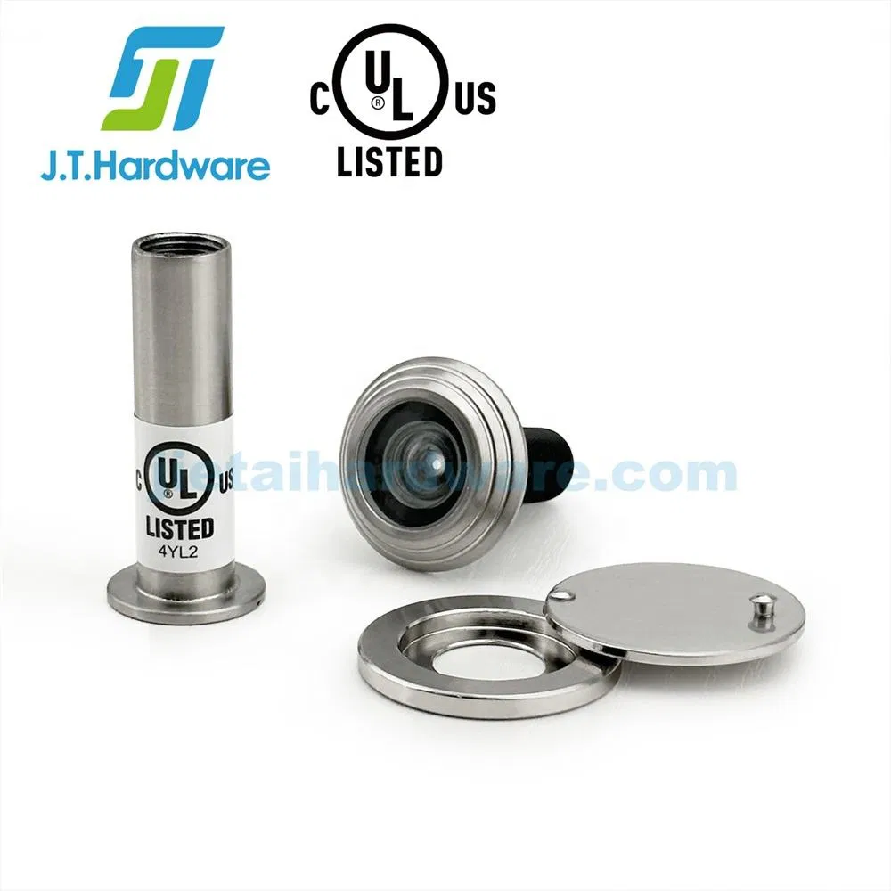 Listed HD Glass Lens Peephole Diameter 14mm Steel Fireproof Door Viewer for Good Price