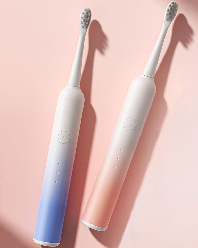 OEM Cheap Adult Sonic Electric Toothbrush Gradient Color Wireless Charging 6 Modes with CE, RoHS