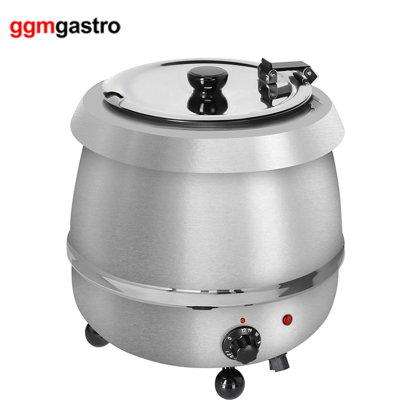 Commercial White Stainless Steel Big Soup Warmer Station Kettle for Restaurant Swh9e