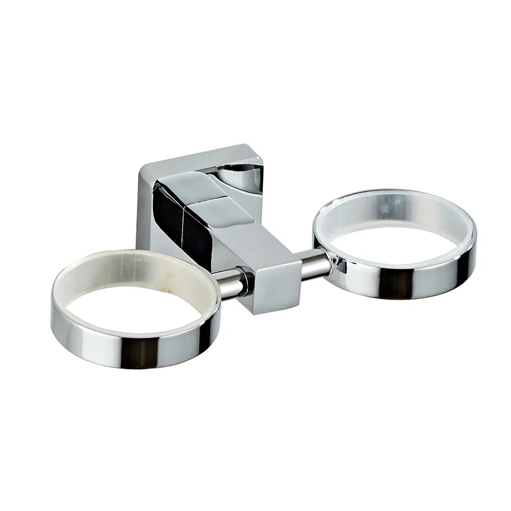 Настенный держатель для двух зубных щеток из нержавеющей стали