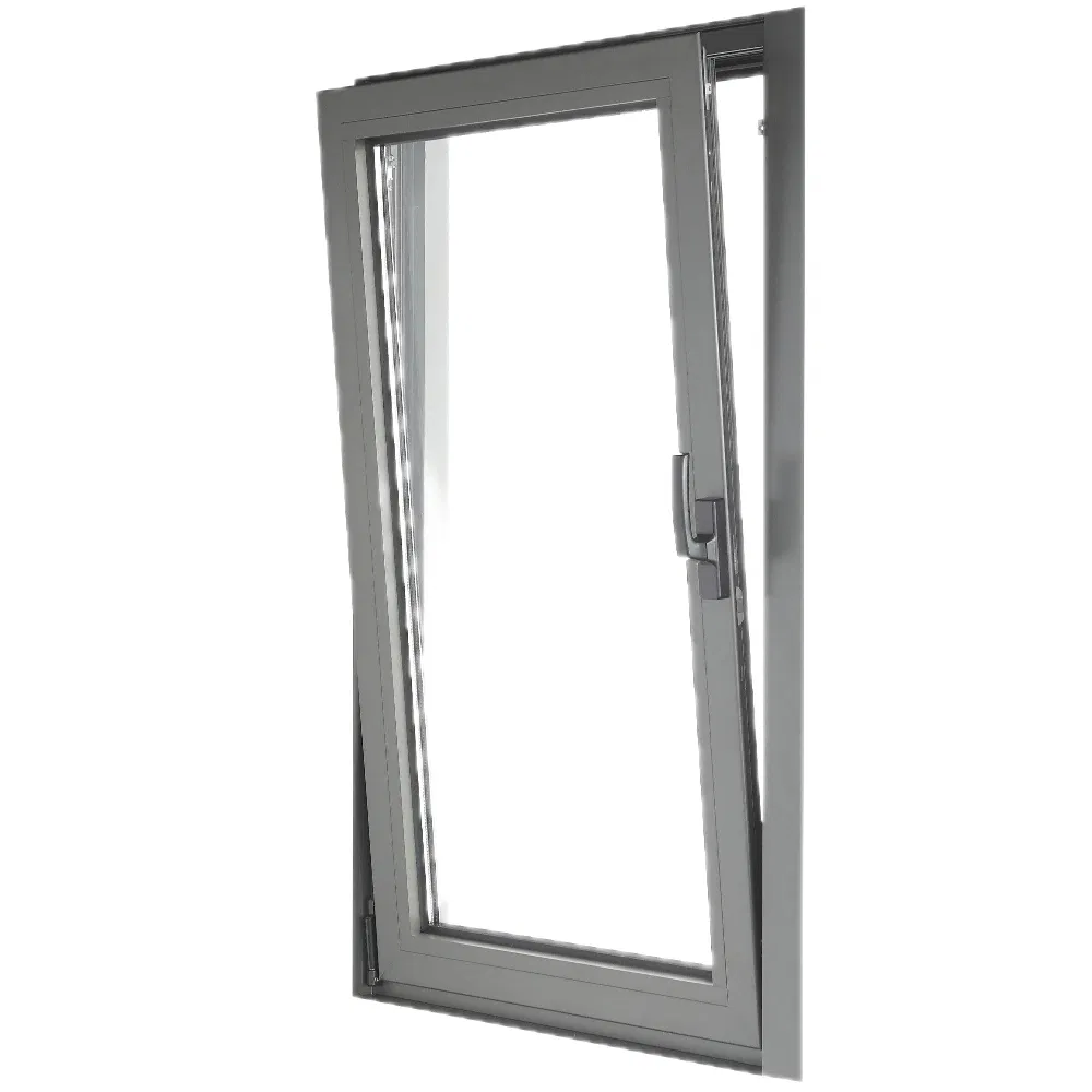 New Design Aluminum Alloy/Thermal Break Aluminum Inward Swinging and Tilt-Turning Double-Glazed Metal Windows for Houses