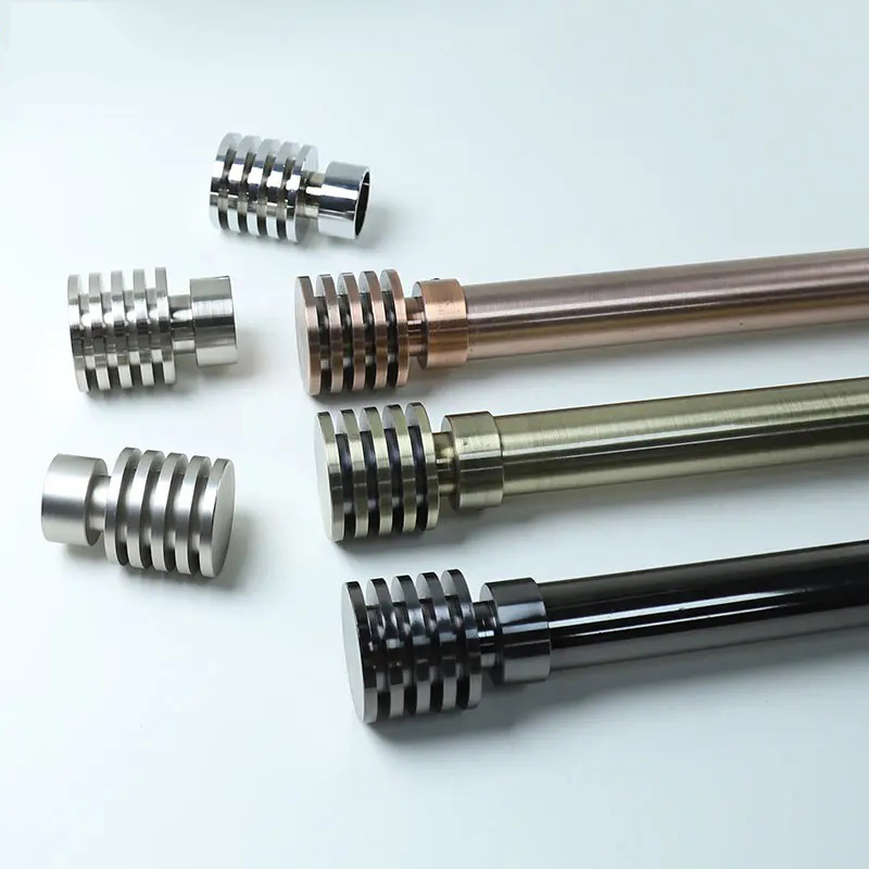 Extendable Shower Curtain Poles Accessories Home Single Curtain Rod Set