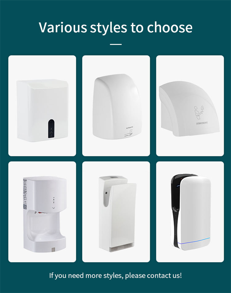 Automatic Hand Dryer with High-Speed Cold Hot Wind: Sensor-Controlled Wall Mounted for Household, Hotel Public Power Dryer Automatic Airblade Hand Dryers