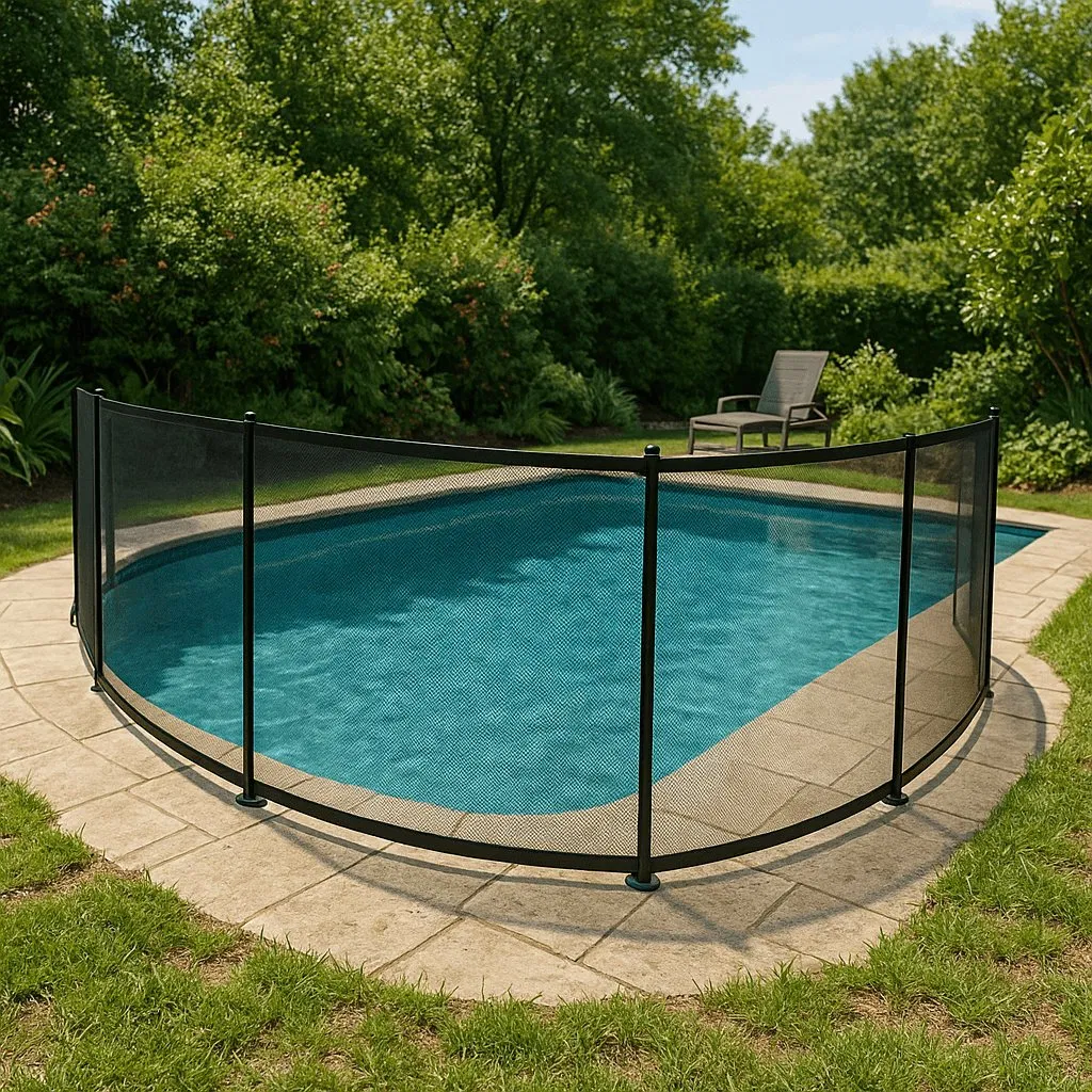 DIY Temporary Removable Portable Folding Safety Aluminum Swimming Pool Fence for Children Security