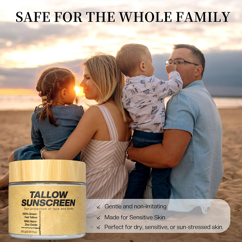 Beauty Cosmetics Suitable All-Over Body Use Deep Moisturizing Non-Greasy Tallow Sunscreen