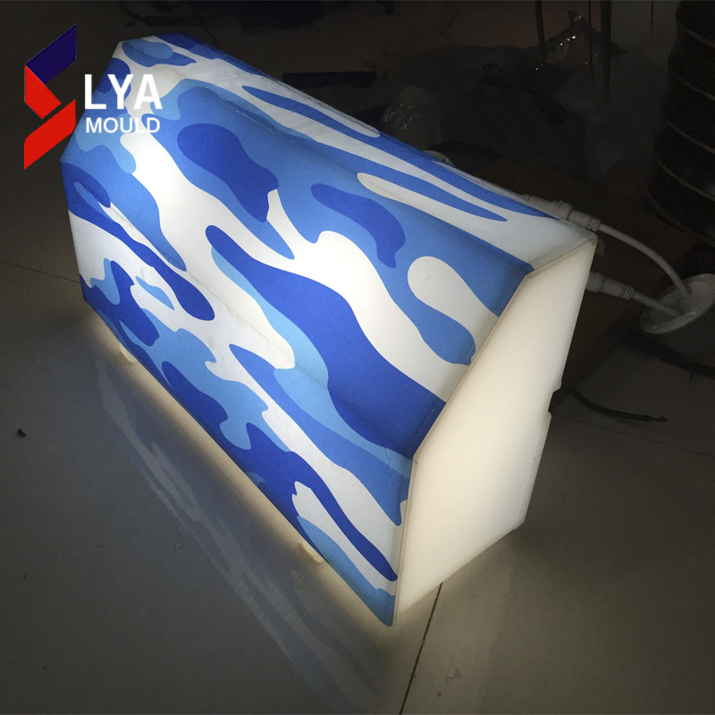 Night Sidewalks Illuminated Plastic LED Curbs Stone Lighting Kerbstone