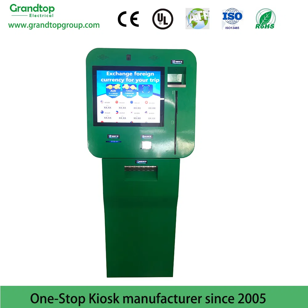Self Service Currency Exchange Machine with Touch Screen Monitor/Thermal Printer