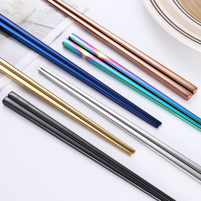 Food Grade Reusable Stainless Steel Chopsticks Korean Japanese Chopsticks