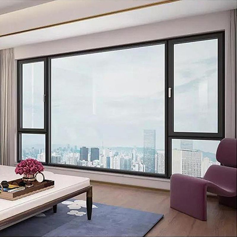 PA Soundproof Double Glazed Insulated Aluminum Tempered Glass Sliding Window PVC Sliding Windows with Security Grill