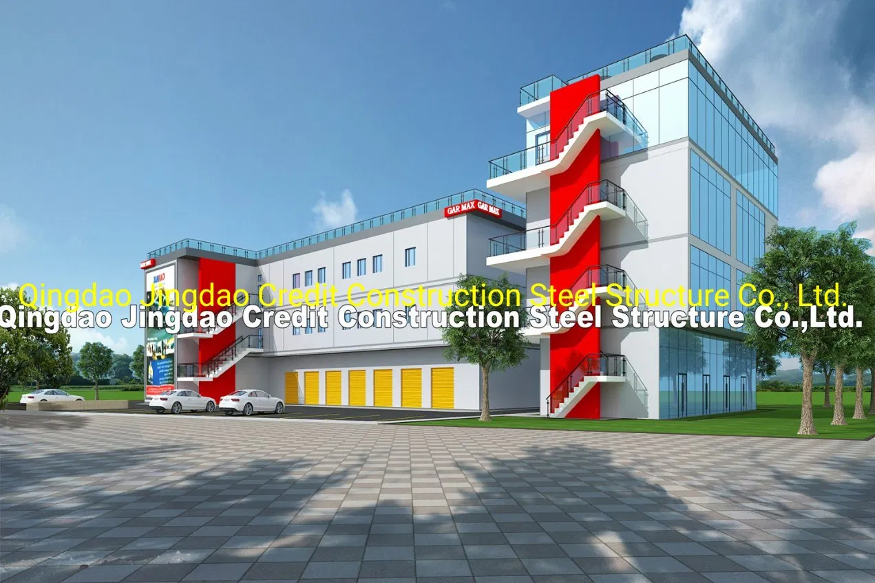 Customize Multi-Storey Steel Structure Building Prefab Steel Frame Apartment Building Contractor General Turnkey Construction and Pretty Prefabricated Building