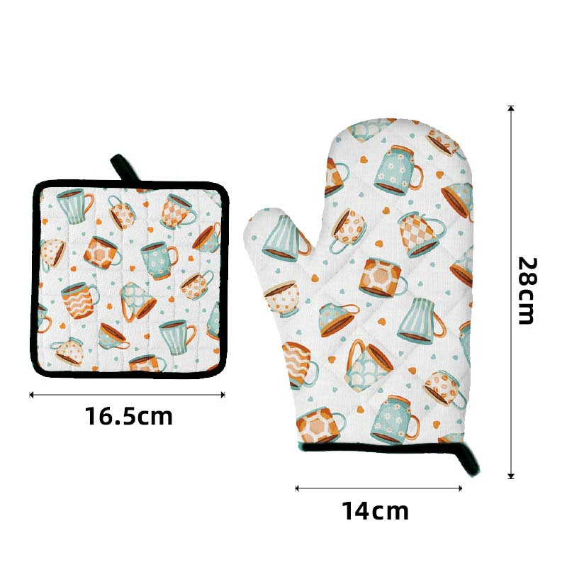 Heat-Insulating Gloves, High-Temperature Resistant and Anti-Scalding Gloves, Anti-Slip Oven and Microwave Oven Gloves