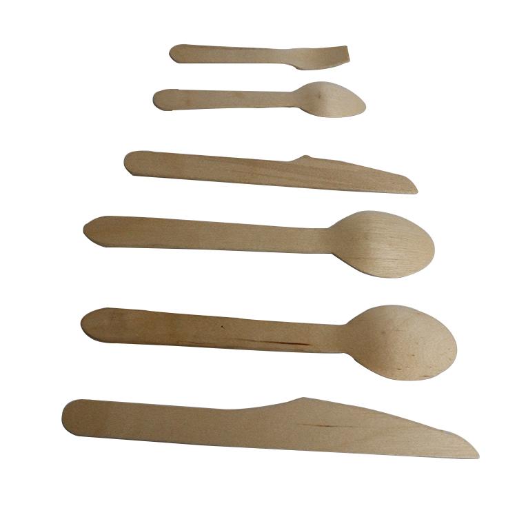 Weilong Factory Direct Wooden Spoon Knife and Fork Catering Set