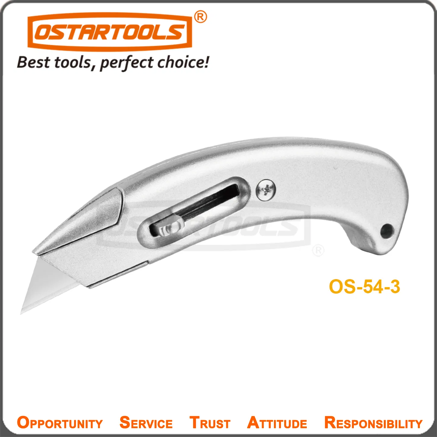 Versatile 6mm Snap-off Utility Knife with Durable Metal Body