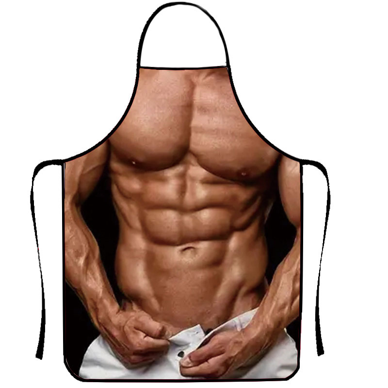 Promotion Christmas Polyester Sublimation Printing Funny Sexy Apron