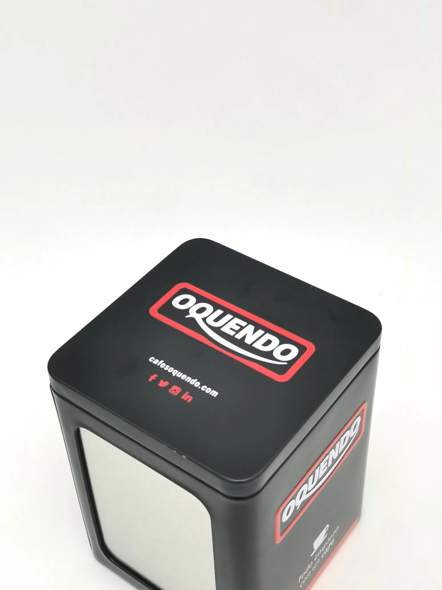 Custom Coffee Shop Restaurant Embossed Logo Tinplate Napkin Box Tissue Holder