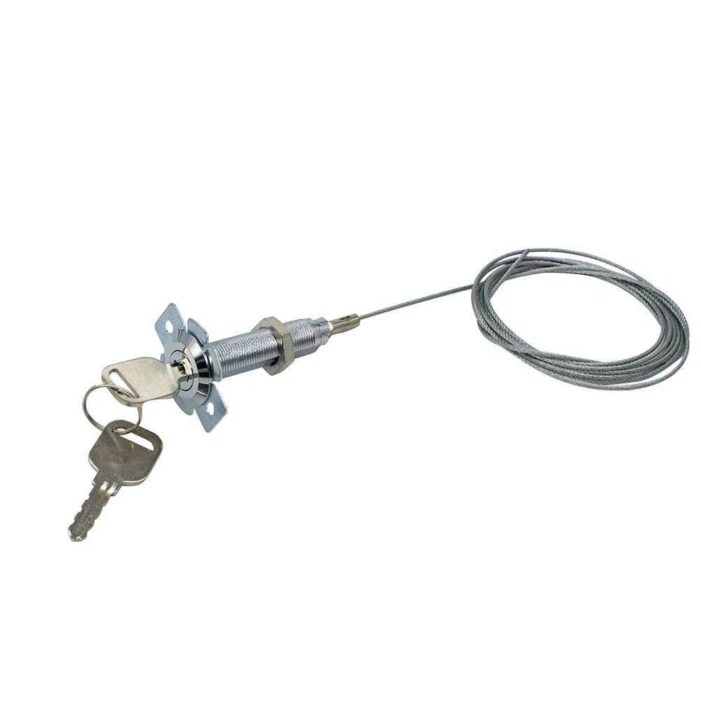 Garage Gate Door Lock Rolling Door Shutter Door Gate Emergency Lock with 2 Keys Cobber Lock Mechanism Steel Wire 2m