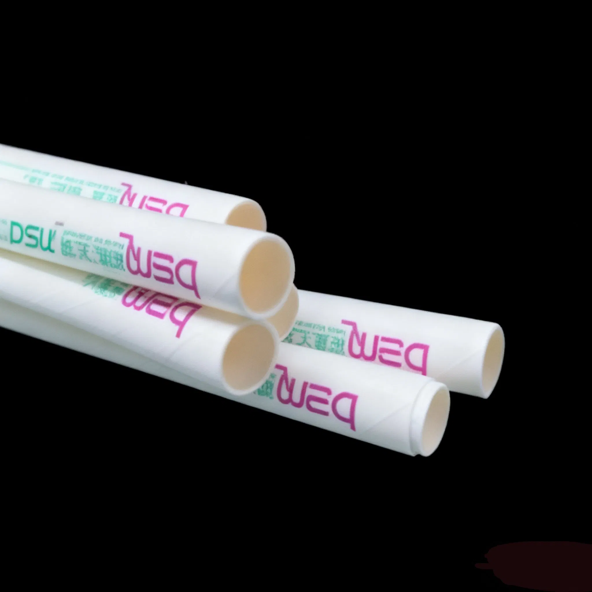 Telescopic Anti-Softening 8mm Large Individually Wrapped Paper Straws