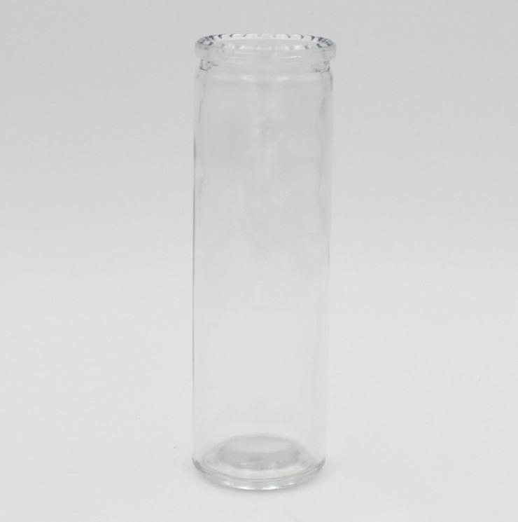 Wholesale Candle Holder Glass Material Clear 7 Days Glass Candle Jar
