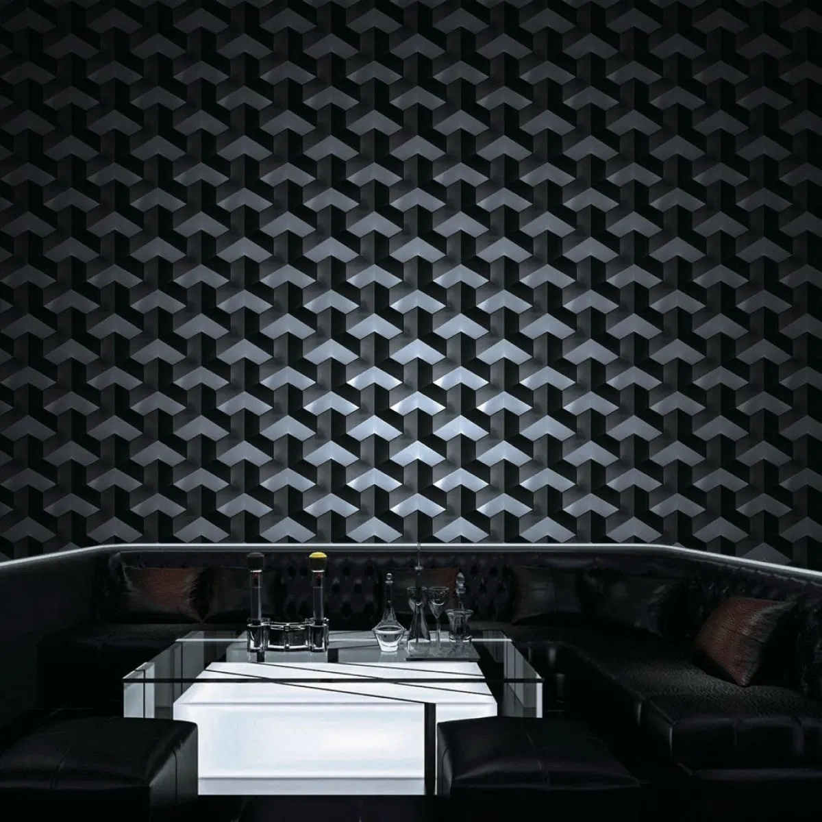 Wall Cladding Uhpc Concrete 3D Brick Eco-Friendly for Office Villa Hotel Interior Exterior Cube 220*222*43mm