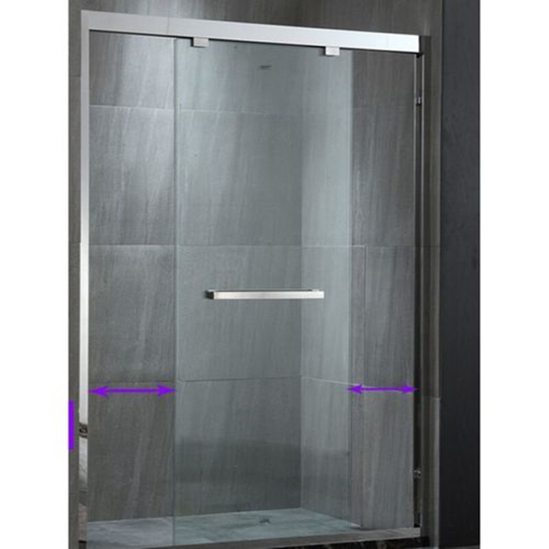 Shower Screen Stainless Steel Frame Tempered Glass
