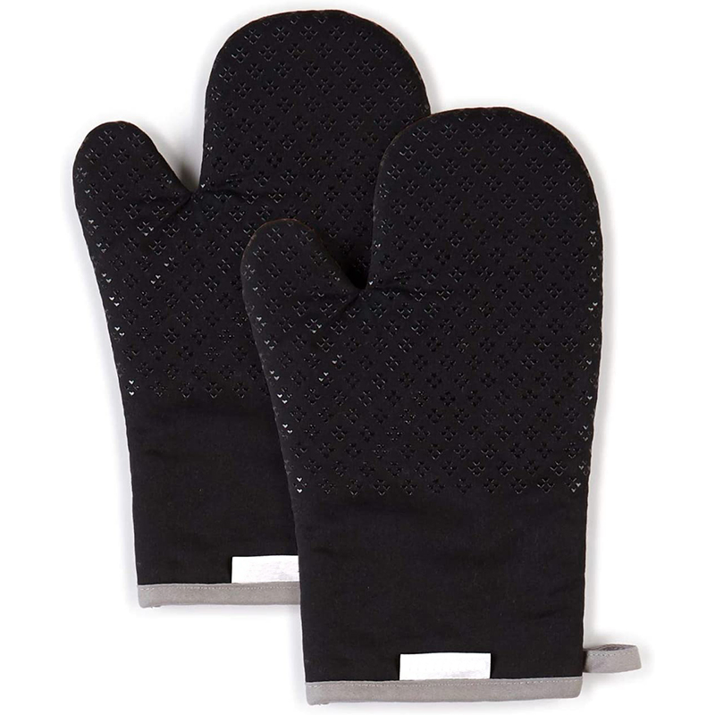 Asteroid Cotton Oven Mitts with Silicone Grip 2 Machine Washable Easy Care