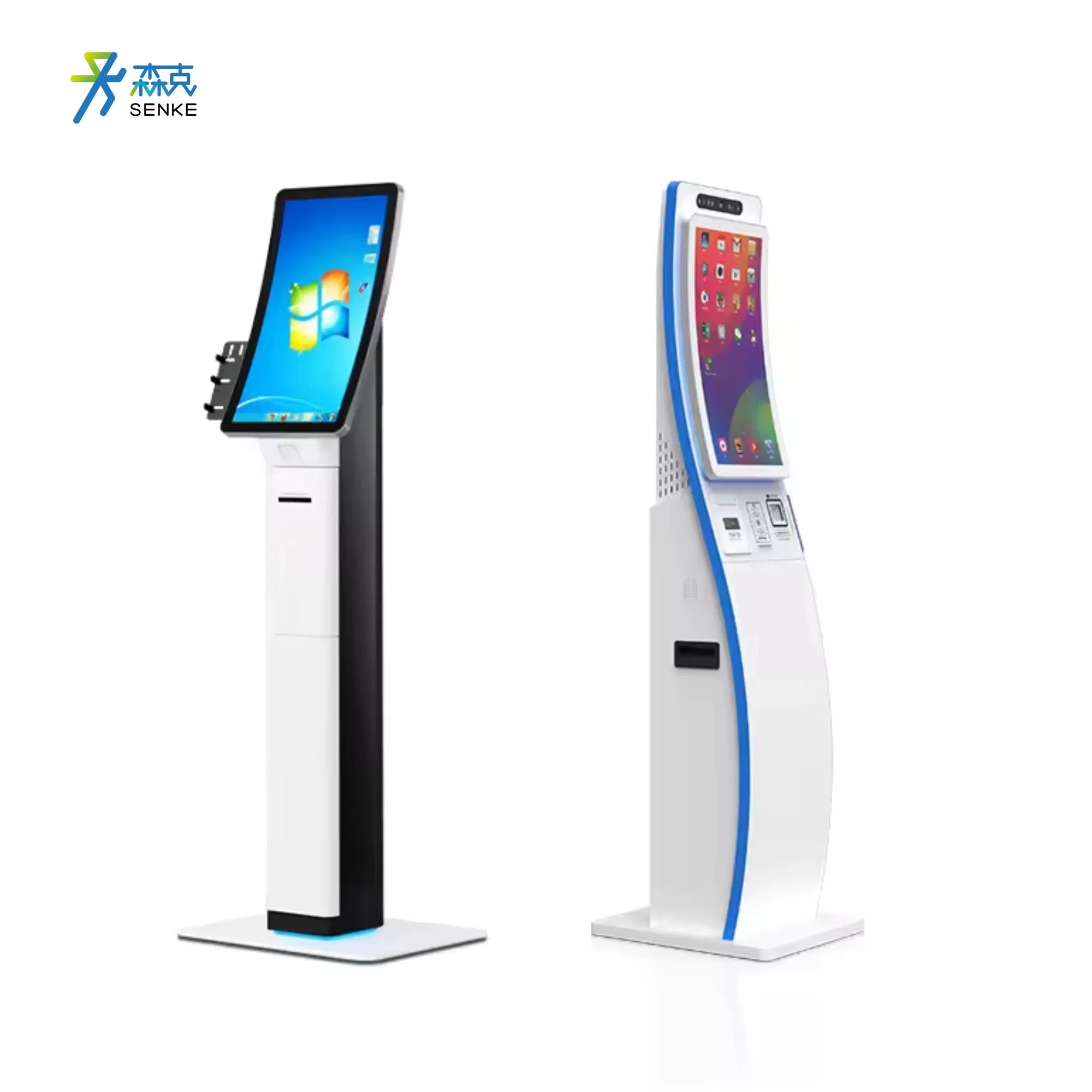 23.6 Inch Curved Screen Design Smart Touch Screen Kiosk for Self Service