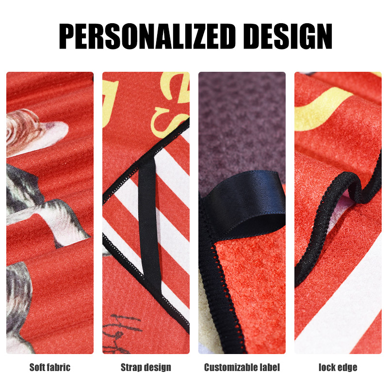 Sublimation Microifber Kitchen Towel Custom Logo Print Marry Christmas Decorative Waffle Kitchen Tea Towel