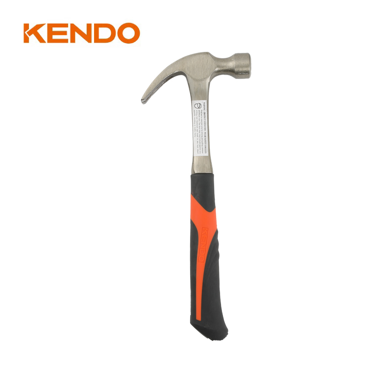 Kendo Claw Hammer with Sharpened Curved Claw Generates Maximum Nail-Pulling Leverage