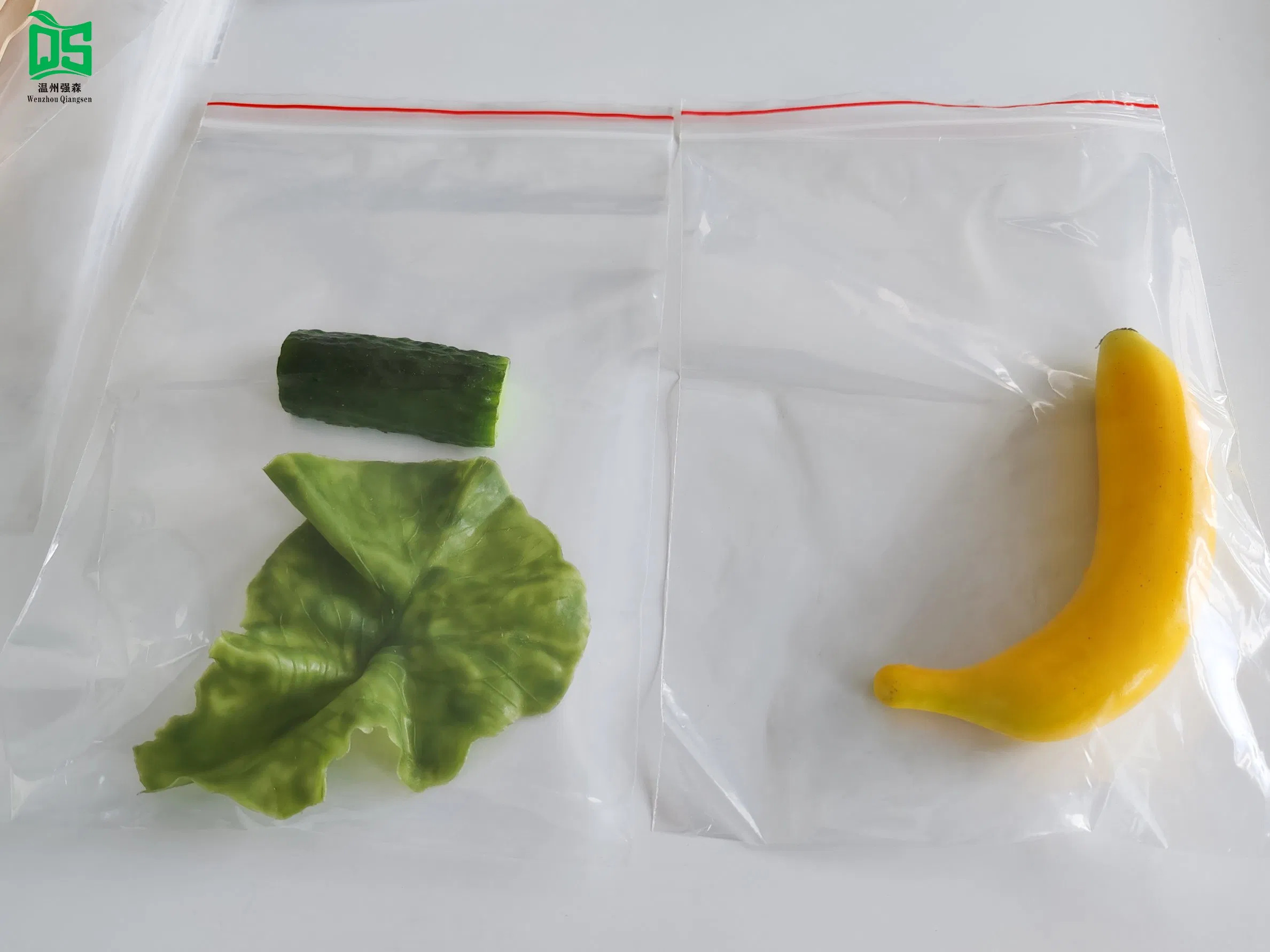 Customized Printed Disposable PE Zip Lock Freezer Bags with Paper Box Packaging