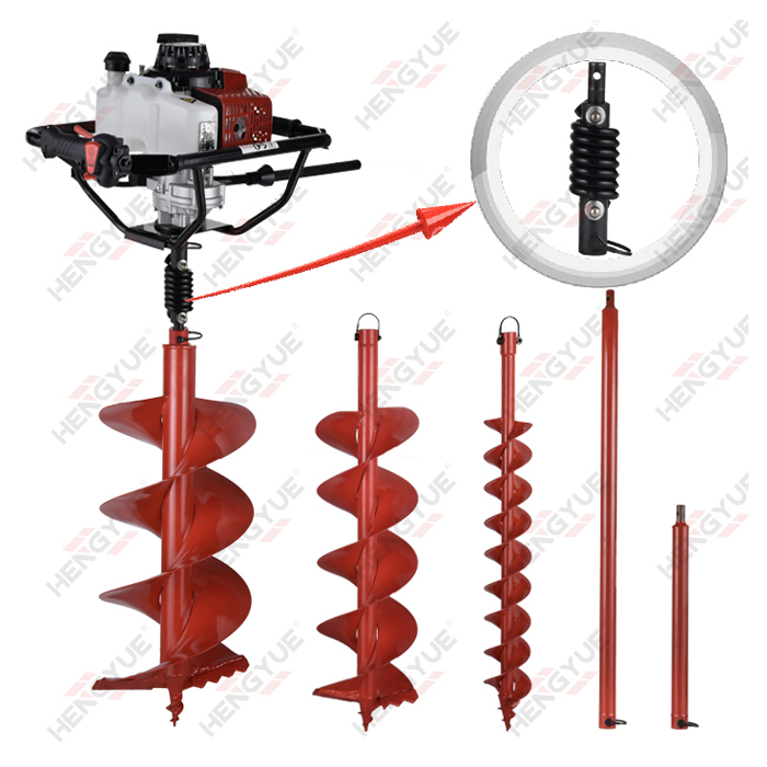 68cc New Design with Quick Stop Clutch Drum Earth Auger