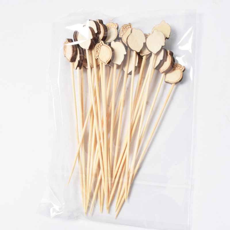 Custom Printing Bamboo Sticks National Flag Cocktail Decoration Toothpick Flag