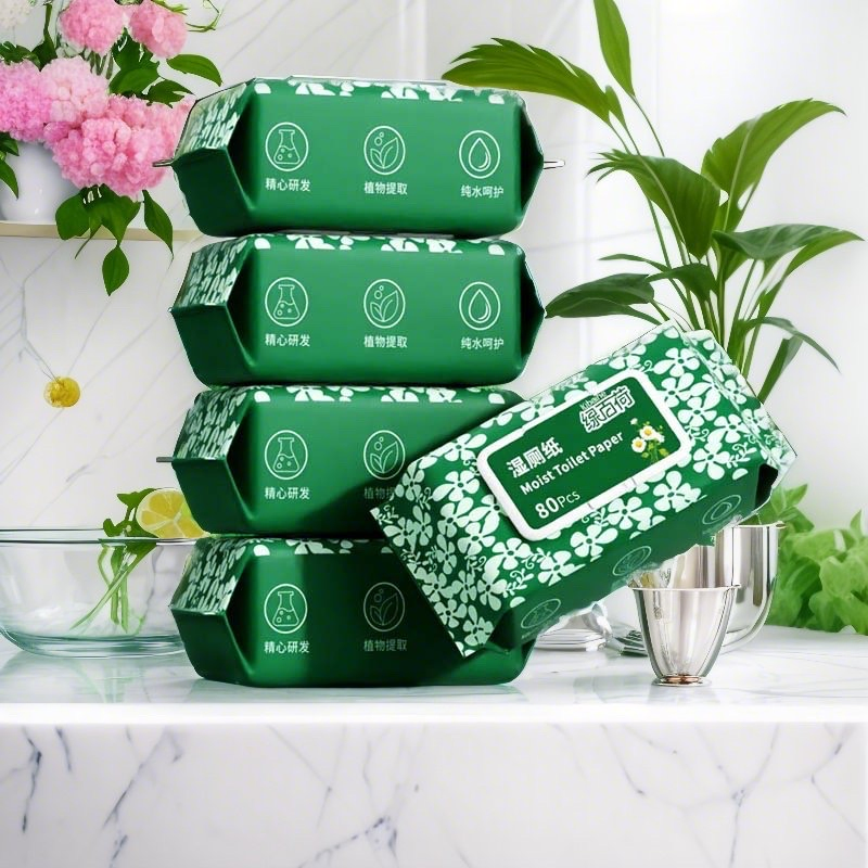 New Arrvial Factory Flushable Biodegradable None-Waven Pure Water Toilet Wipes