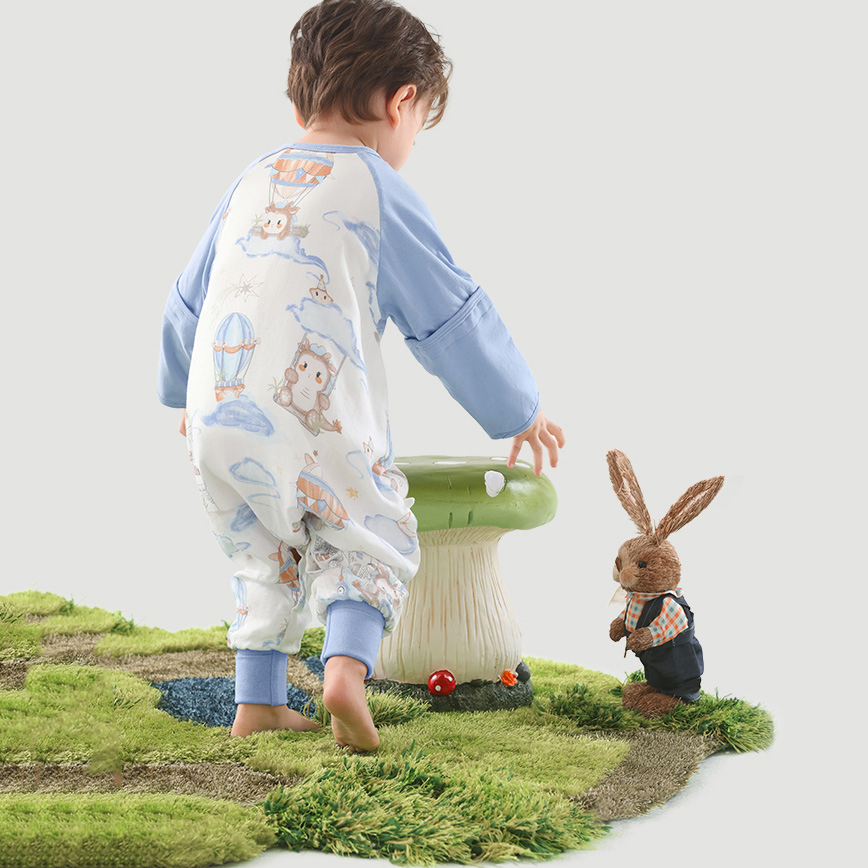 Reliable Exporter Soft Muslin Baby Sleep Sack 3/4 Sleeve Sweat Absorbing Cool Feel Sleeping Bag for Babies Summer Use