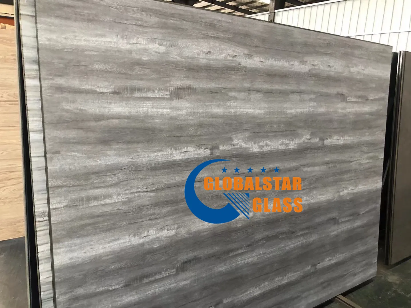 European Style Decorative Glass Temperable Marble Design Lacobel T Glass