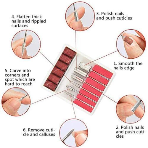 Gomecy Adjustable Electric Nail Drill Bits Water Spray Pedicure Manicuring Nail Polisher