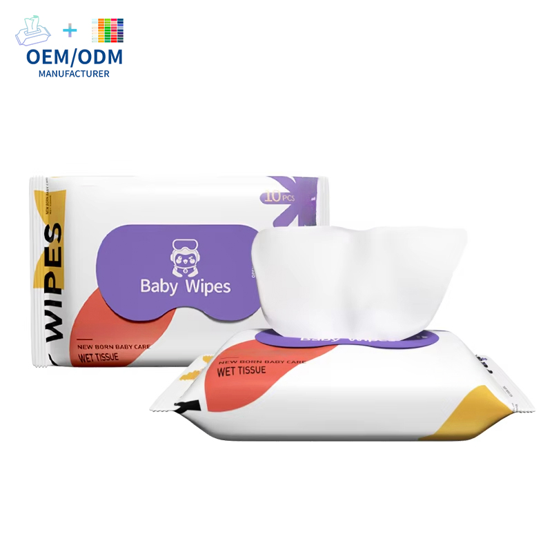 OEM 80 Count Disposable Eco-Friendly Nonwoven Soft Scented Water Based Disposable Wipes Baby Care Products for Daily Hygiene & Hand Cleaning