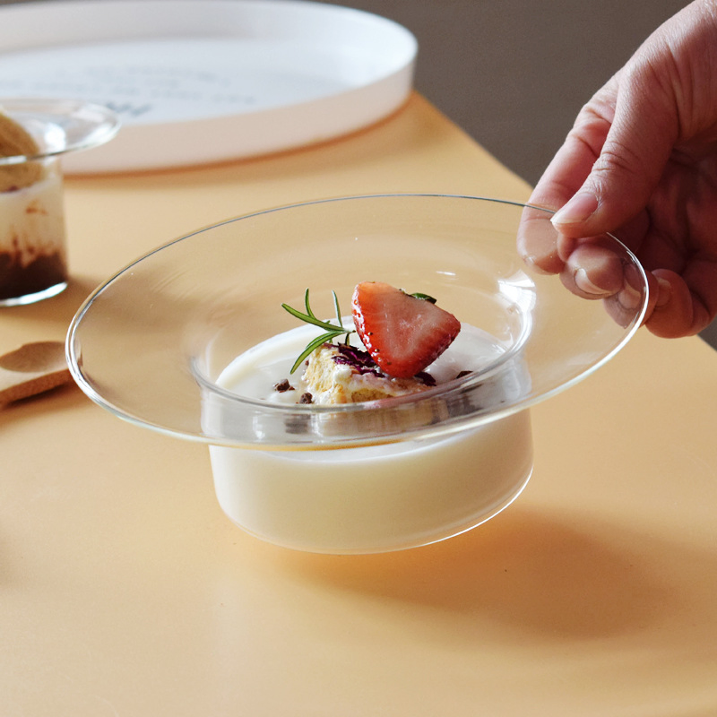 Modern Design Glass Juice Yogurt Coffee Ice Cream Cup Summer Household Bantam Dessert Bowl