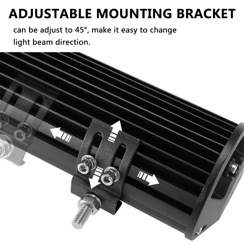 Светодиодная световая балка Car Light Triple Row 3030, 4"-42", двухцветный стробоскоп