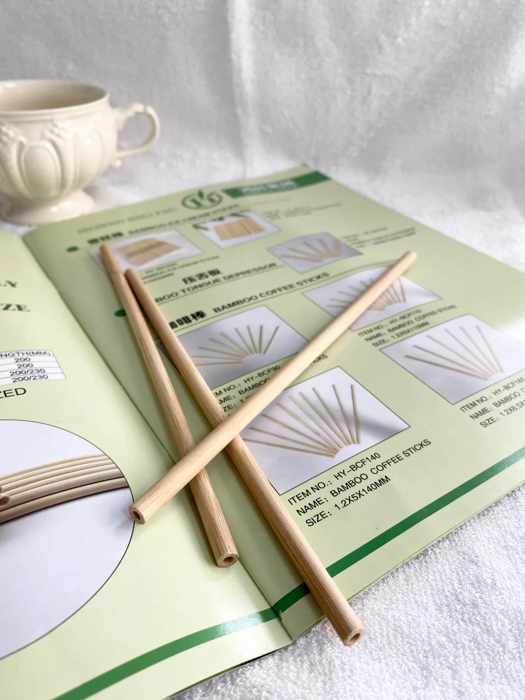 Disposable Bamboo Straw Eco-Friendly with Logo