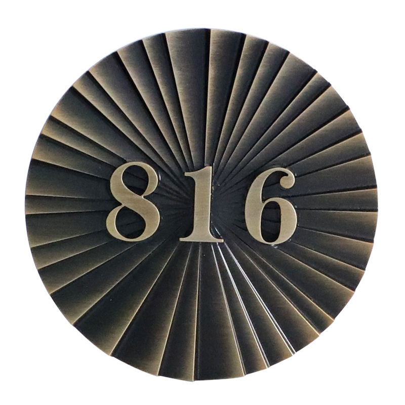 Customized Brass Embossed Plaque 3D Bronze Recessed Relief
