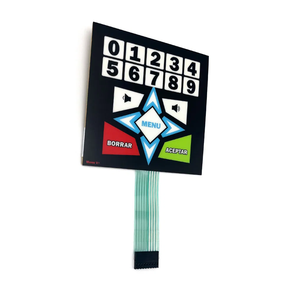 Custom Silkscreen Printing Adhesive Touch Membrane Switch for Entertainment Electronics