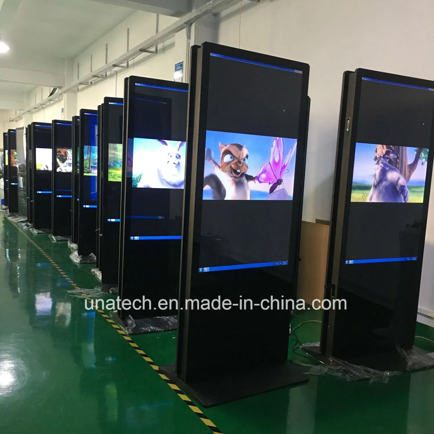 Advertising 2-Face Information 60inch Interactive Display Digital Touch Screen Kiosk