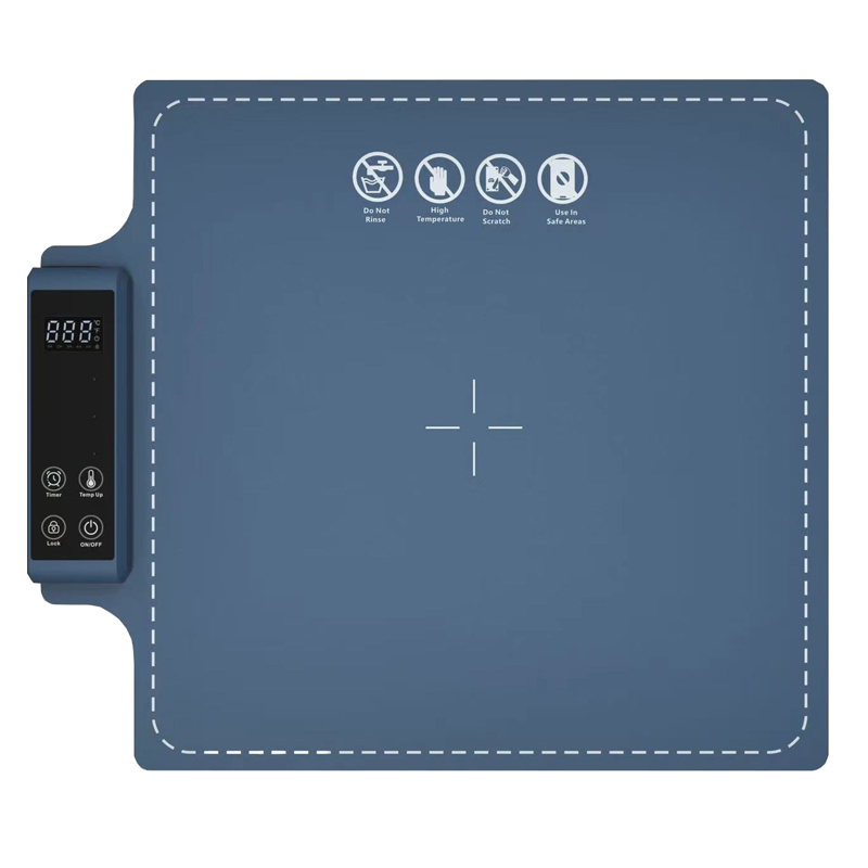 New Foldable Adjustable Temperature Silicone Food Warmer Mat Silicone Electric Heating Tray